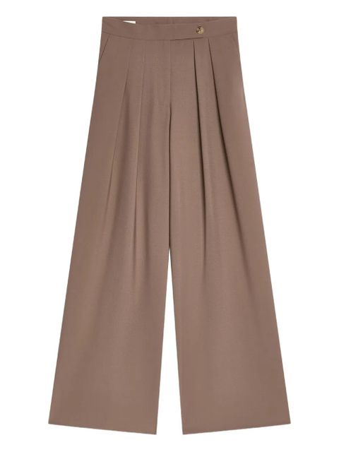 DRIES VAN NOTEN pleated trousers - Brown - zdjęcie produktu nr 1