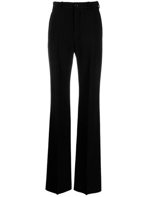 Balenciaga pinstripe straight-leg trousers - Black - zdjęcie produktu nr 1