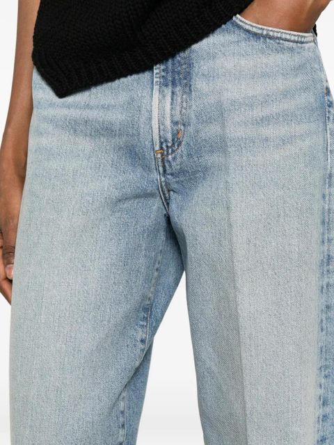 AGOLDE faded pressed-crease jeans - Blue