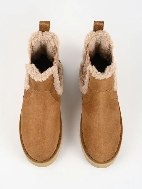 Karl Lagerfeld śniegowce SKYLAR kolor brązowy KL48662