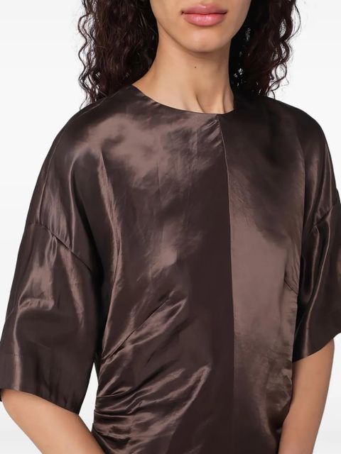 LouLou de Saison fitted midi dress - Brown