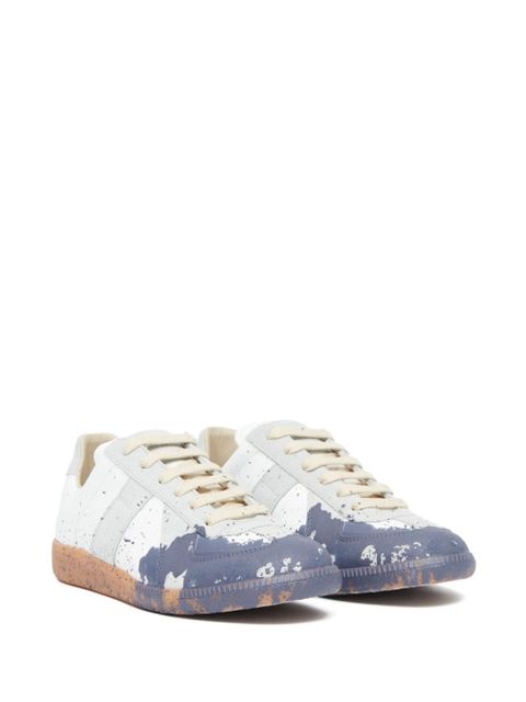 Maison Margiela Replica Paint leather sneakers - White - zdjęcie produktu nr 2