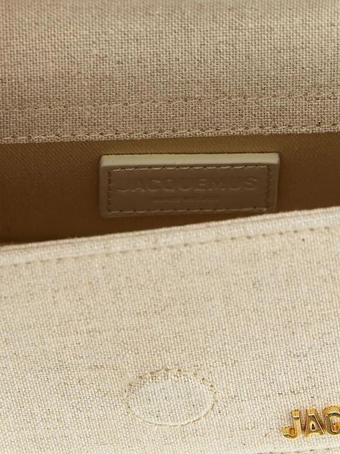 Jacquemus Le Bambino logo-lettering cross body bag - Neutrals