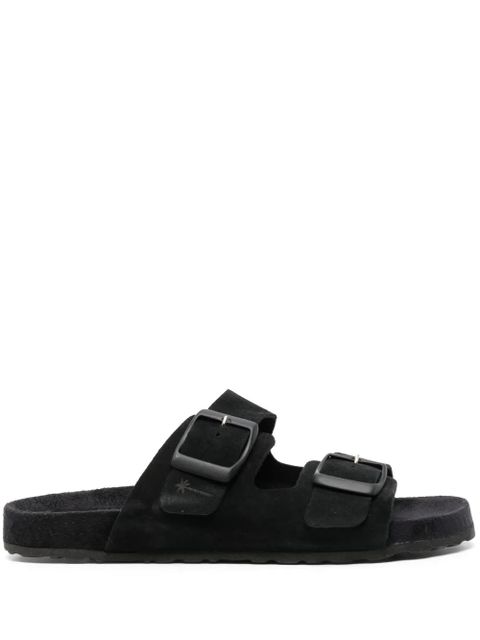 Manebi Hamptons suede sandals - Black - zdjęcie produktu nr 1