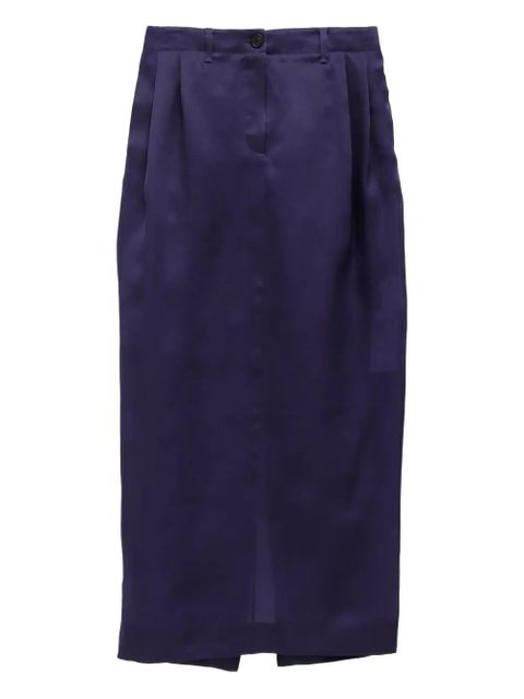 KHAITE Lucian front-slit skirt - Blue - zdjęcie produktu nr 1