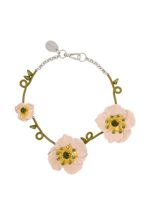 Simone Rocha poppy-design necklace - Pink - zdjęcie produktu nr 1