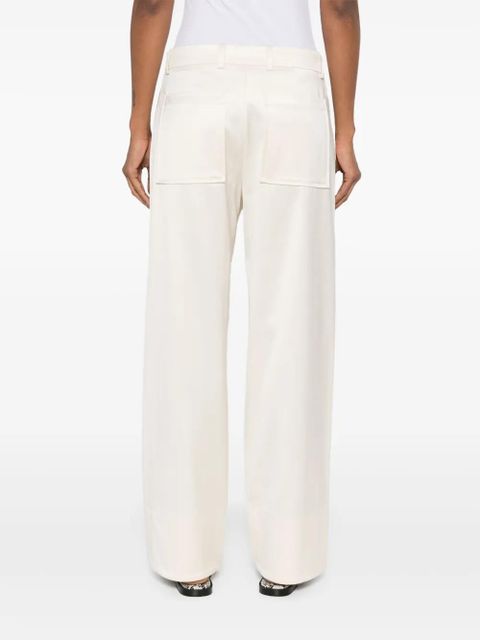 TOTEME twisted-seam trousers - Neutrals