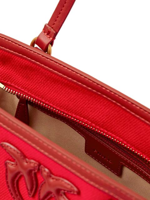 PINKO medium Shopper logo-plaque tote bag - Red
