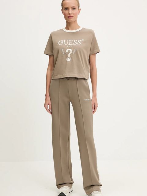 Guess t-shirt bawełniany FILANTA damski kolor beżowy V5GI18 I3Z14 - zdjęcie produktu nr 2