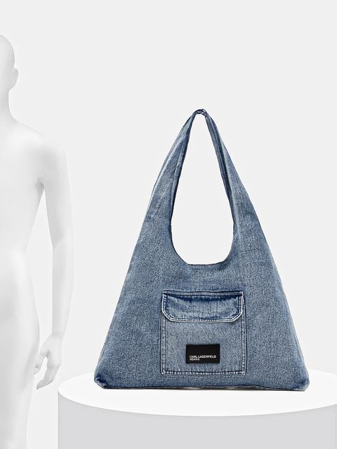 Karl Lagerfeld Jeans torebka jeansowa kolor niebieski B1W50005 - zdjęcie produktu nr 2