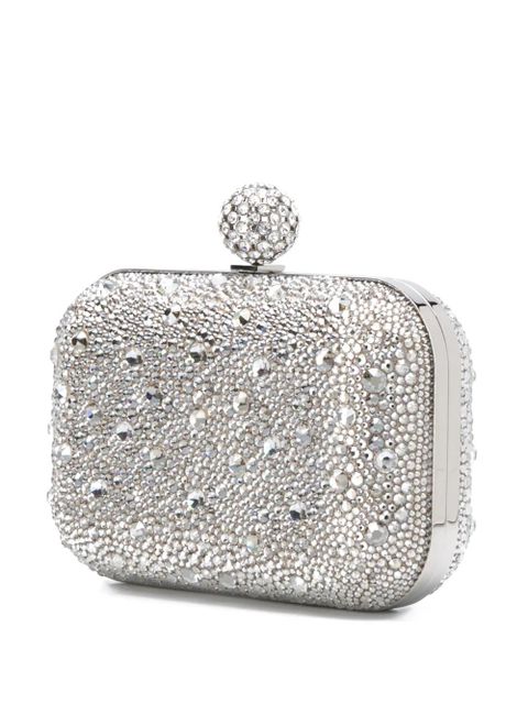 Jimmy Choo Cloud crystal-embellished clutch - Silver - zdjęcie produktu nr 2