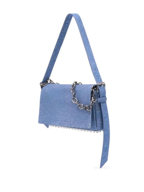 Alexander Wang embossed chain ricco shoulder bag - Blue