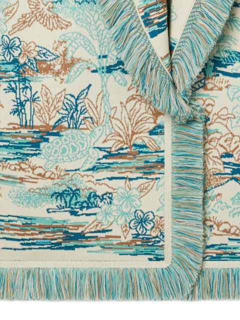 Alanui Lost In The Blue fringed cardigan