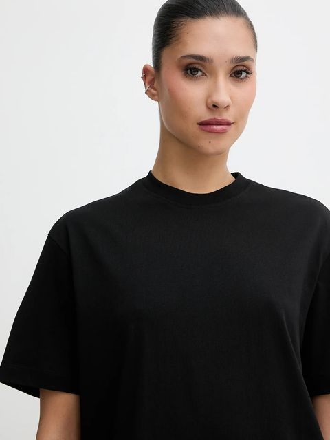 Karl Lagerfeld Jeans sukienka bawełniana kolor czarny mini prosta B1W13054