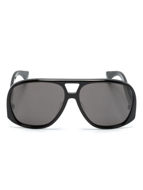 Saint Laurent Eyewear Solace pilot-frame sunglasses - Black - zdjęcie produktu nr 1
