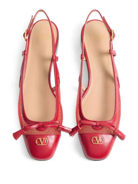 Valentino Garavani Valet Du Roi slingback ballet flats - Red