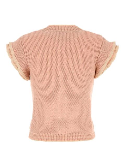 Chloé short-sleeve knitted T-shirt - Pink - zdjęcie produktu nr 2