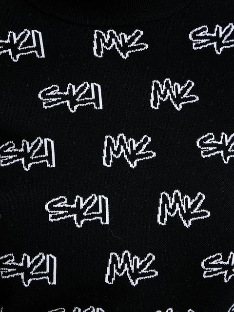 MICHAEL Michael Kors sweter damski kolor czarny lekki z półgolfem MF561COK0M