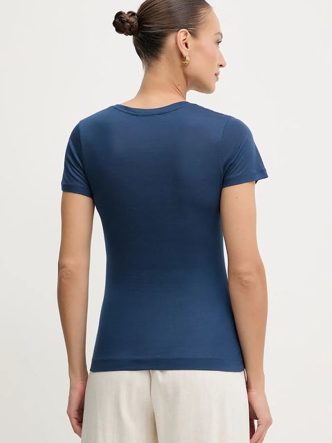 Guess t-shirt damski kolor granatowy W5GP31 KCSX2