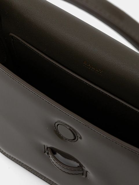 Bally torebka skórzana kolor zielony WAS02P