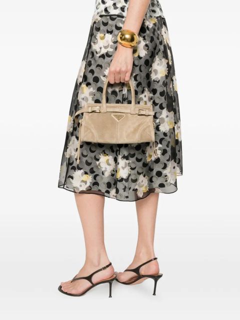 Prada buckle suede tote bag - Neutrals - zdjęcie produktu nr 2