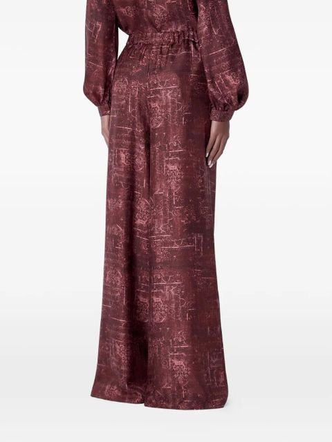 Max Mara printed silk trousers - Red - zdjęcie produktu nr 2