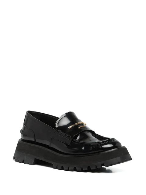 Alexander Wang Carter lug-sole box loafers - Black - zdjęcie produktu nr 2