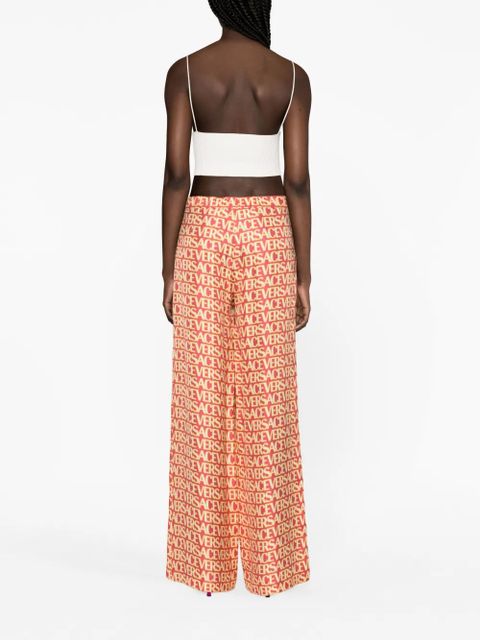 Versace Versace Allover silk trousers - Pink - zdjęcie produktu nr 2