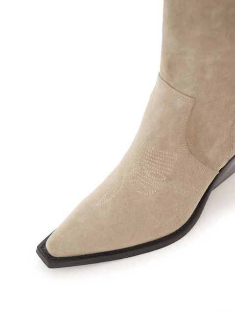 ANINE BING Tania knee-high suede boots - Neutrals