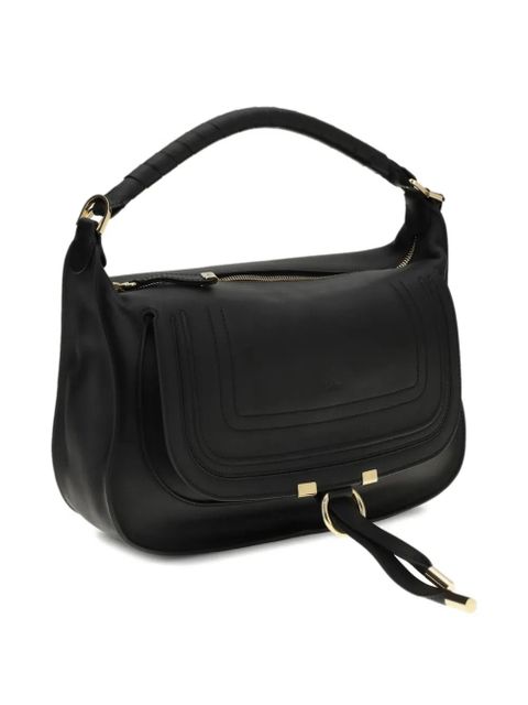 Chloé small Marcie leather shoulder bag - Black - zdjęcie produktu nr 2
