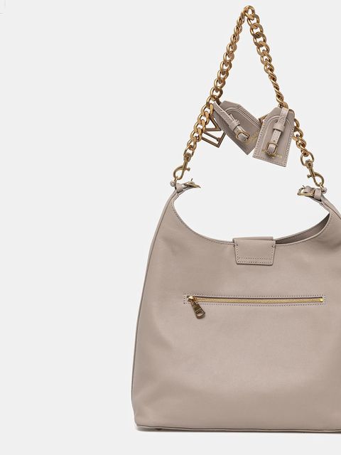 Marciano by Guess torebka skórzana kolor beżowy 5YGZ05 7330A