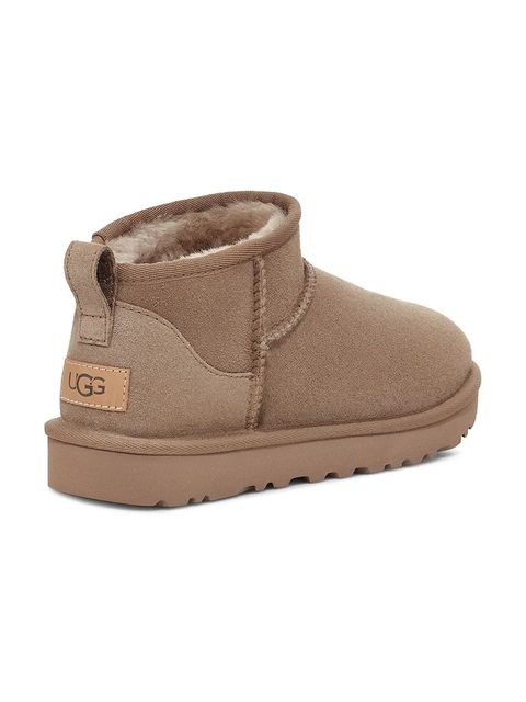UGG śniegowce zamszowe Classic Ultra Mini kolor beżowy 1116109.CRBO - zdjęcie produktu nr 2