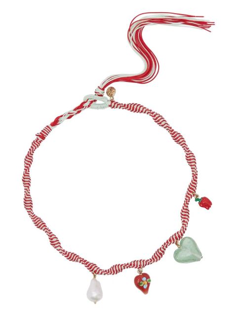 ALEMAIS heart charm bijoux necklace - Red - zdjęcie produktu nr 2