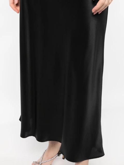 Reformation Layla silk midi skirt - Black