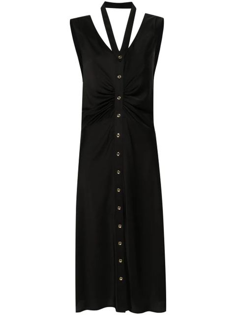 PINKO ruched-detail midi dress - Black - zdjęcie produktu nr 1