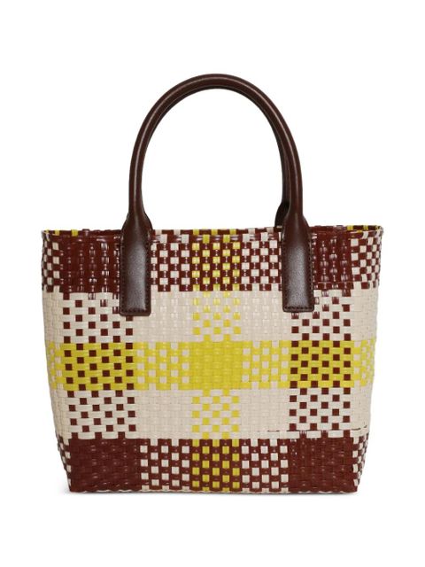 Marni woven top-handle tote bag - Brown - zdjęcie produktu nr 2