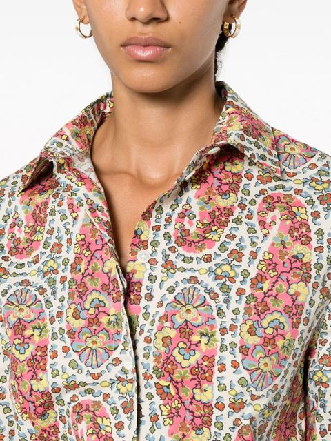 ETRO paisley-print cotton shirt - Pink