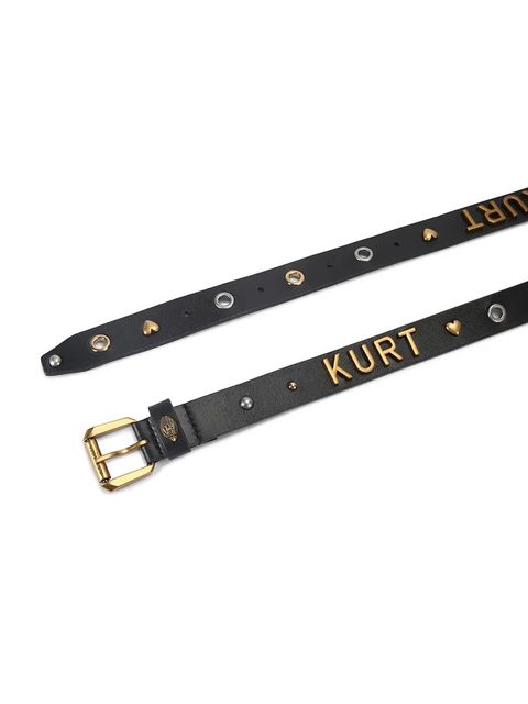 Kurt Geiger London pasek skórzany damski kolor czarny 5411400109 - zdjęcie produktu nr 2