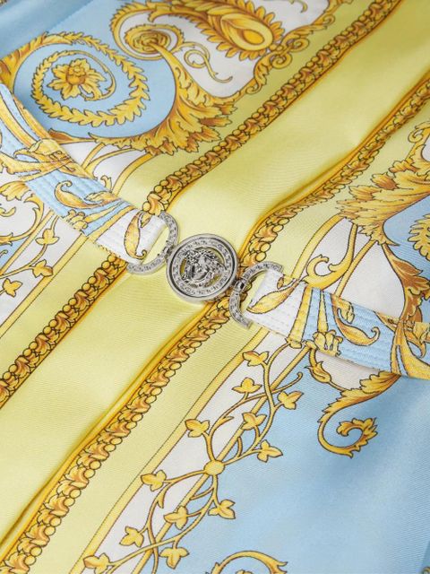 Versace silk midi dress - Blue