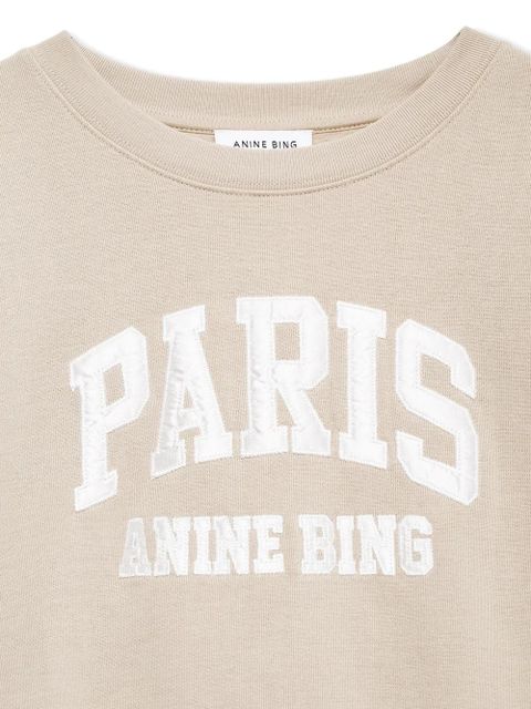 ANINE BING Paris graphic print sweatshirt - Neutrals