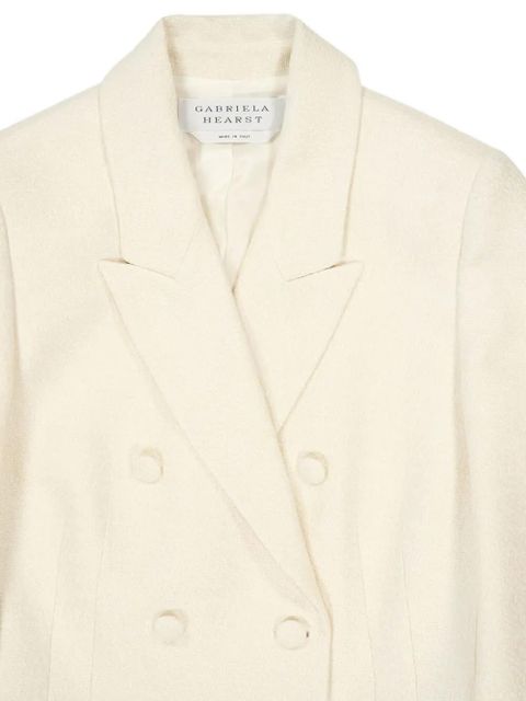 Gabriela Hearst double-breasted silk blazer - White