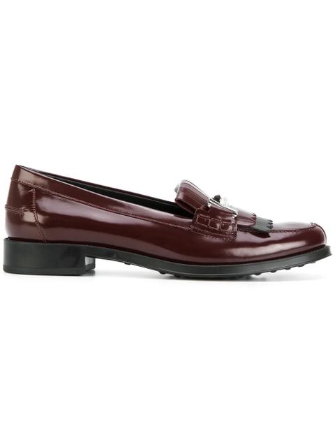 Tod's fringed loafer - Red - zdjęcie produktu nr 1