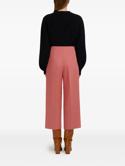 Marni virgin-wool high-waisted tailored trousers - Pink