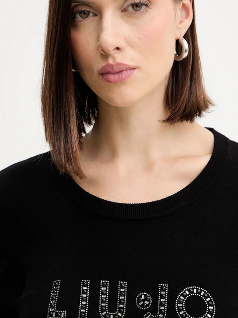 Liu Jo sweter damski kolor czarny lekki TF5248.MS63L - zdjęcie produktu nr 2