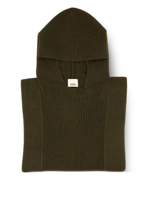 ISABEL MARANT merino wool hood - Brown - zdjęcie produktu nr 1