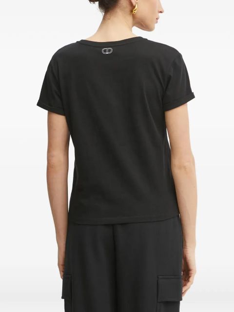 TWINSET logo-print T-shirt - Black