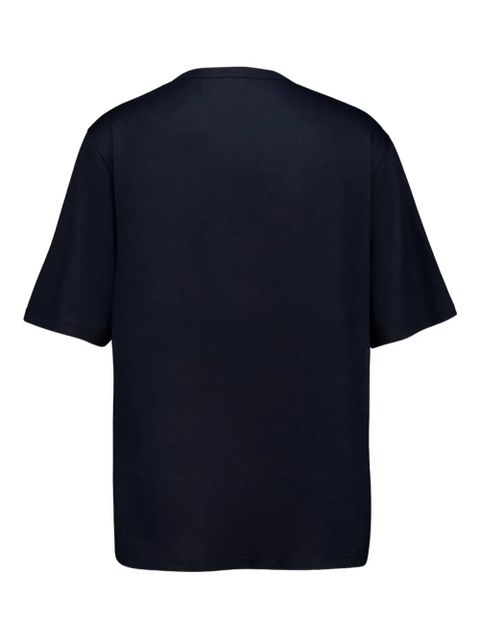 Gabriela Hearst Kirby short-sleeve crew-neck cashmere t-shirt - Blue