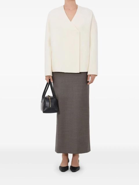 LouLou de Saison Maara asymmetric V-neck jacket - Neutrals - zdjęcie produktu nr 2