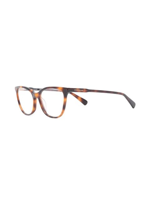 Longchamp tortoiseshell cat-eye-frame glasses - Brown - zdjęcie produktu nr 2