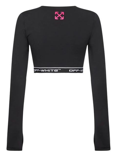 Off-White logo-detail long-sleeves top - Black - zdjęcie produktu nr 2
